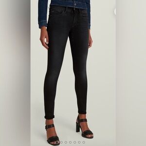 G-Star Dark Aged Blue Lynn Super Skinny Jeans Size 26W 28L